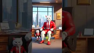 From Rejection To Success: The Cat Who Became A Boss 🤯🐱 #shorts #cat #aicat #catshorts #trending