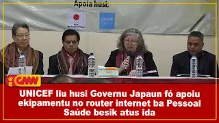 UNICEF liu husi Governu Japaun f&oacute; apoiu ekipamentu no router internet ba Pessoal Sa&uacute;de ...