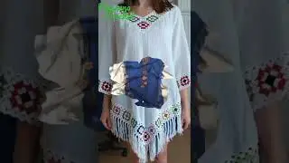 crochet lace on kaftan # latest# collection