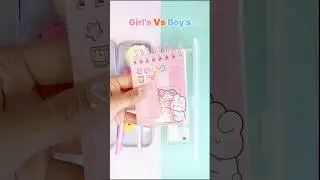 Girls vs Boys Stationery🩷🩵 #shorts #stationeryhaul