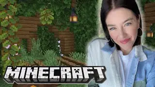 Starting A Library (Minecraft Survival Mode Medieval City Build) VOD 37