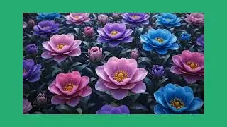 🌸 Magical Blooming Flowers Loop | Butterflies & Particles | Relaxing Aesthetic Animation