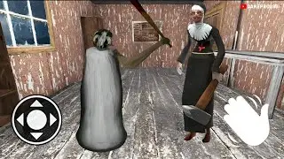 Playing Granny 1 Entry Evil Nun in Granny House Door Escape ‼️