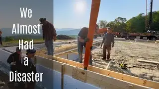 Pouring the stem walls for an ICF foundation - Foxblocks