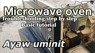 Microwave oven not heating/basic tutorial troubleshooting.