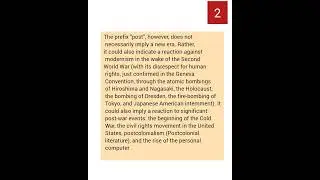 Important Concept:1950-Now Feminism,Surrealism,Postmodernism,Existentialism,Theatre of the Absurd.