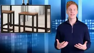 Baden Static Style Dark Wood & Iron Kitchen Chair With Bar Table Elegant & Modern Style