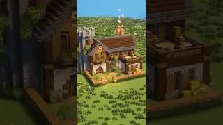 Minecraft Castle House🏠 #summeronshorts