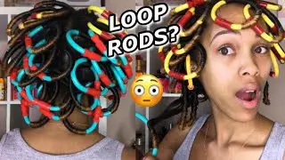 LOOP RODS On Natural Hair For Spiral Ringlet Curls