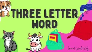 Three Letter Words || Preschool Learning || 3 letter words Kids Education Video || 3 Letter Words