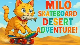 Unbelievable! Milo Skateboard Adventure in Desert!