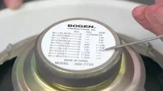 Setting Loudspeaker Taps