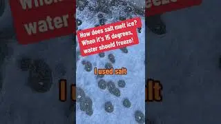 How salt works to melt snow and ice.