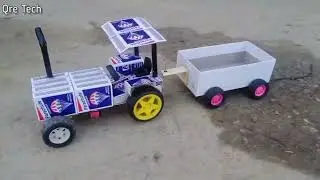 How To Make Matchbox Tractor Trolley At Home - Diy Matchbox Making Mini Garage For Tractor Trolley