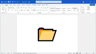 How to Insert the OPEN FOLDER Symbol in Word