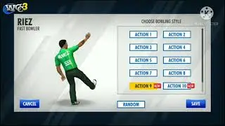 How To Select 7 all-new Bowling Action in Wcc3 || Wcc3 new bowling style