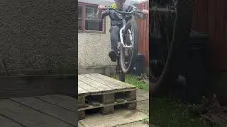 DIY trials frame practice #streettrials #trials #backyardtrials