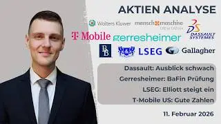 Dassault Aktie, Gerresheimer , Mensch Maschine Aktie, Wolters Kluwer Aktie, BRO, AJG, T-Mobile Aktie