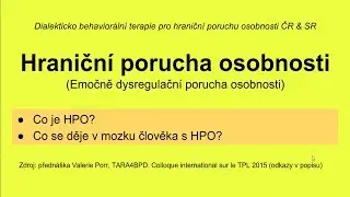 Hraničn&iacute; porucha osobnosti - 1. č&aacute;st