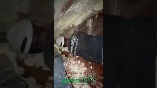 This is how we remove Spray Foam Insulation! 🛠️✨