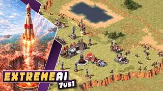 Superweapons can be OP | Red Alert 2 | 1 vs 7 EXTREME AI