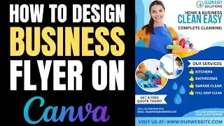 How to design a business flyer on Canva | Full Tutorial!