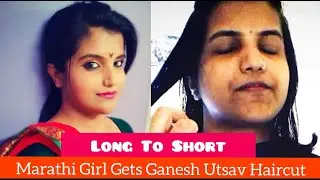 Marathi Girl Gets Nape Shaved | Haircut For Ganpati Utsav | Tight Cape Razor/Ustra Shave Experience