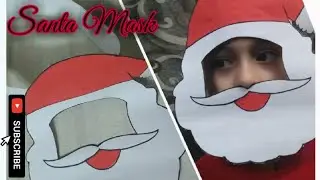 How to make Santa mask || Easy Santa Claus mask for kids || Santa Mask for kids || Easy Santa Mask