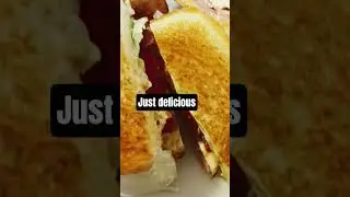 #turkey bacon#ham#fried egg sandwich #food