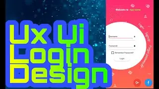 UI UX Design #7 Beautiful login Screen Kodular Thunkable Hybro