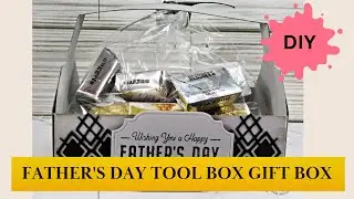 Impress Dad this Father's Day with this DIY Tool Box-Gift Box, add some Of Dad's favorite treats!