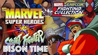 Marvel vs. Capcom Fighting Collection Gameplay ITA Marvel Super Heroes Vs Street Fighter Bison