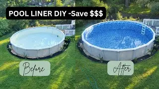 Easy Pool Liner replacement! #shortvideo #garden