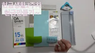 (3) 2주차 현금생활 #현금만들기 #다이소와이어거치대 