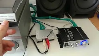 Reduce hum from turnteble to Lepy LP2020A (Ground connect)