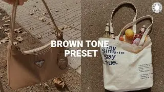 Brown Tone filter | Instagram feed | vsco filters