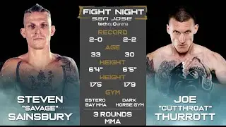 FNSJ3: Steven Thainsbury vs Joe Thurrott FULL FIGHT