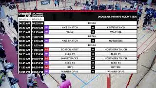Dodgeball Toronto 2026 Kickoff Tournament - Court 1 - Women Open