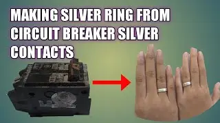 #Shorts Silver Recovery | I Made Silver Ring from Circuit Breaker Silver Contacts