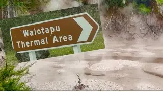 Boiling mud pools of Rotorua New Zealand. #newzealand #rotorua #geothermalwonders #viral #