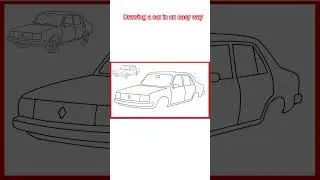 How To Draw a Renault 18 | Easy Car Drawing Step by Step