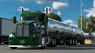 American Truck Simulator- Kenworth T660- B Train Fuel Tanker- Detroit Diesel 60 Series.
