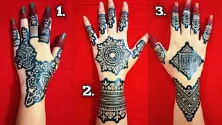 Top 3 simple and beautiful mehndi stencils design #viral #mehndi #stencil #sticker @MehandiArtForYou