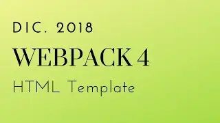 Webpack 4 - HTML template