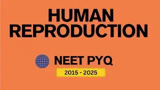 Human Reproduction | NEET PYQ 2015&ndash;2025 | 10 Years Questions | Class 12 Biology #neet2026 #neet