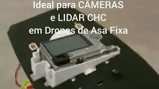 Gimbal Autom&aacute;tico Estabilizador eixo Y &acirc;ngulo ROLL para c&acirc;meras e LIDAR em Drones de Asa Fixa 