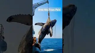 The Heartwarming Moment a Whale Asks for Help  #animalrescue  #WildlifeRescue #savewhales #OceanLife