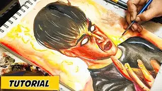How To Draw Will Byers, Stranger Things Drawing With Watercolor, Step By Step Tutorial | Final Part 