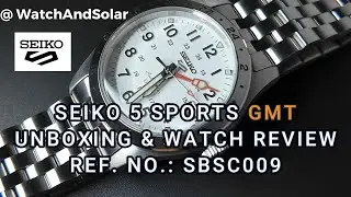 SEIKO 5 SPORTS GMT SBSC009 JDM WATCH | WATCH REVIEW #seiko #seiko5 #watch #watchreview #fyp #uae
