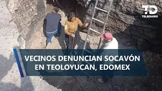 Socavón sorprende a automovilistas en Teoloyucan; exigen reparación inmediata